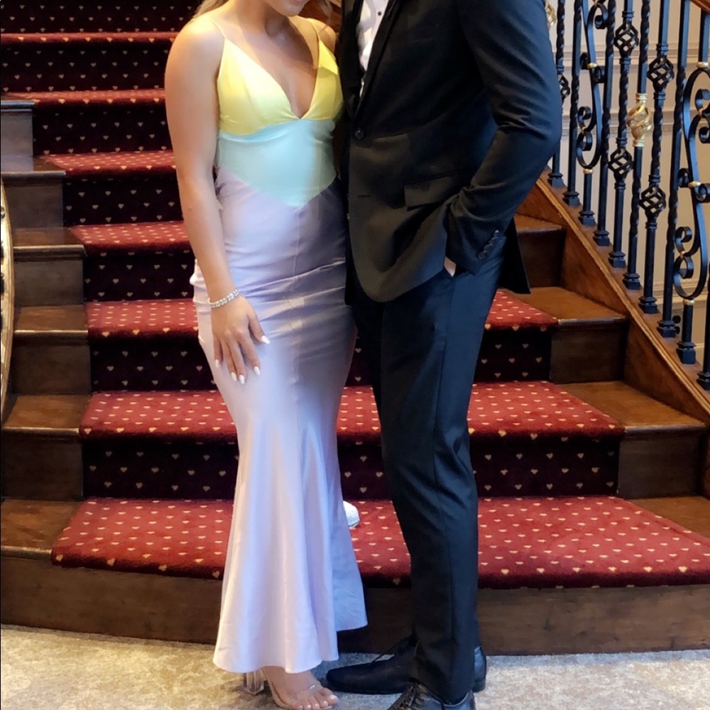 Backless Satin Gown